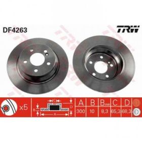 TRW DF4263 C218 Arka Fren Diski