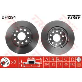TRW DF4294 Ön Fren Aynası