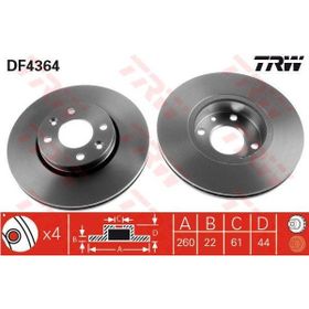TRW DF4364 Ön Fren Aynası