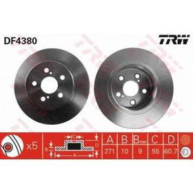 TRW DF4380 Arka Fren Aynası