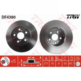 TRW DF4380 Arka Fren Aynası