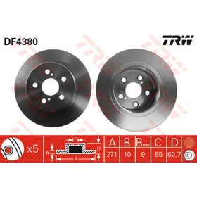 TRW DF4380 Arka Fren Aynası