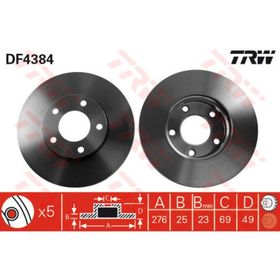 TRW DF4384 Ön Fren Aynası