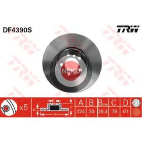 Trw DF4390S BMW E65 Ön Fren Diski