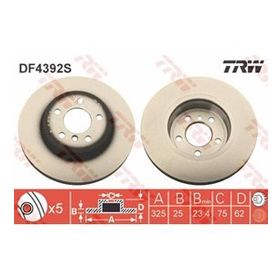 Trw DF4392S BMW X3 Ön Fren Diski