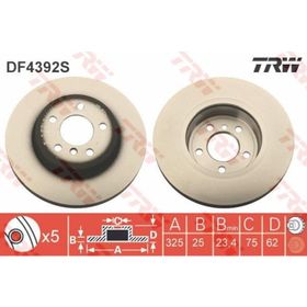 Trw DF4392S BMW X3 Ön Fren Diski