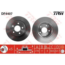 TRW DF4407 Ayna Arka Fren Diski