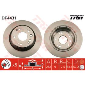 TRW DF4431 Arka Fren Aynası