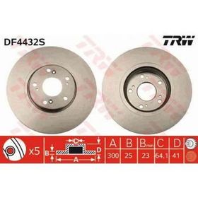 Trw DF4432S Honda Accord Ön Fren Diski