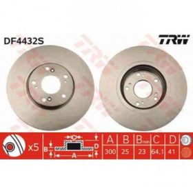 Trw DF4432S Honda Accord Ön Fren Diski