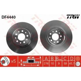 TRW DF4440 Ayna Arka Fren Diski