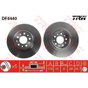 TRW DF4440 Ayna Arka Fren Diski