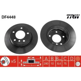 TRW DF4448 Arka Fren Diski