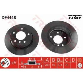 TRW DF4448 Arka Fren Diski