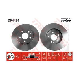 TRW DF4454 Havalı Ön Fren Aynası