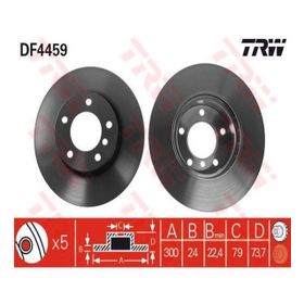 Trw DF4459 BMW E90 Ön Fren Diski