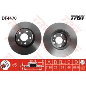 TRW DF4470 Ön Fren Aynası