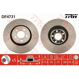 Trw DF4731 Volvo S60 Ön Fren Diski