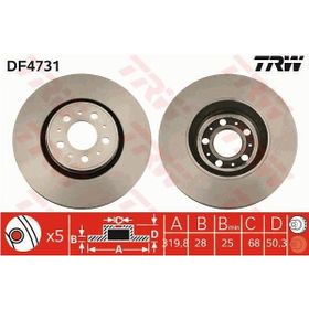 Trw DF4731 Volvo S60 Ön Fren Diski