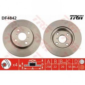 TRW DF4842 Ayna Ön Fren Diski