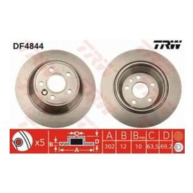 TRW DF4844 Ayna Arka Fren Diski