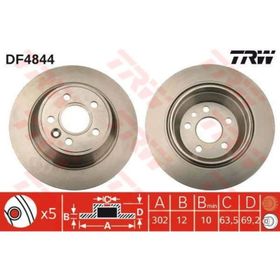 TRW DF4844 Ayna Arka Fren Diski