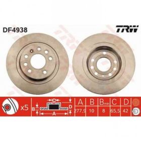 TRW DF4938 Arka Fren Diski