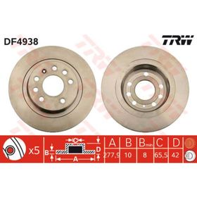 TRW DF4938 Arka Fren Diski
