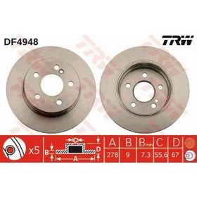 TRW DF4948 Arka Fren Diski
