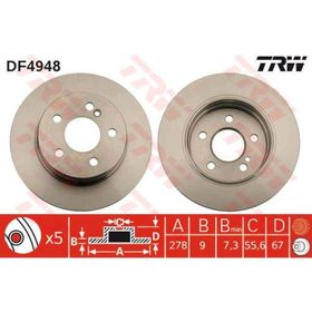 TRW DF4948 Arka Fren Diski