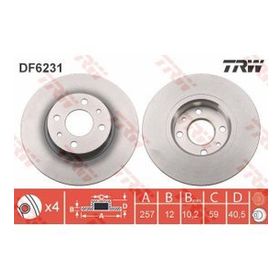 TRW DF6231 Ön Fren Aynası