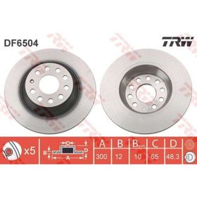 TRW DF6504 Golf Arka Fren Diski