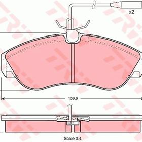 TRW GDB1106 BOXER-DUCATO-JUMPER Fişli Ön Balata