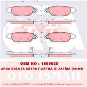 TRW GDB1352 Arka Fren Balatası