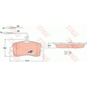 TRW GDB1594 P407 SW 1.6 2.0 HDI 2.0 1.8 16V 110 FAP 05/04 Ön Balata