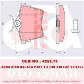 TRW GDB1596 Arka Fren Balatası