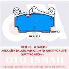 TRW GDB1652 Arka Fren Balatası