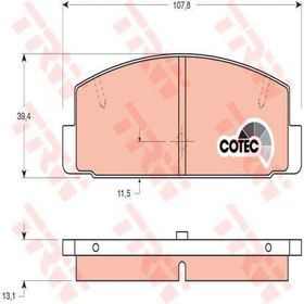 TRW GDB3088 626 98-02 Mazda 6 03 Arka Balata