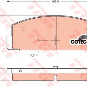 TRW GDB3088 626 98-02 Mazda 6 03 Arka Balata