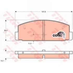 TRW GDB3088 626 98-02 Mazda 6 03 Arka Balata