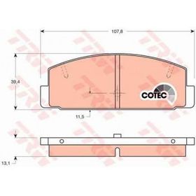 TRW GDB3088 626 98-02 Mazda 6 03 Arka Balata