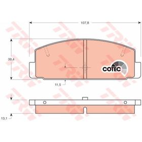 TRW GDB3088 626 98-02 Mazda 6 03 Arka Balata