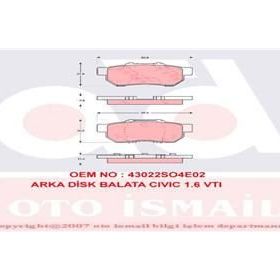 TRW GDB3113 Arka Fren Balatası