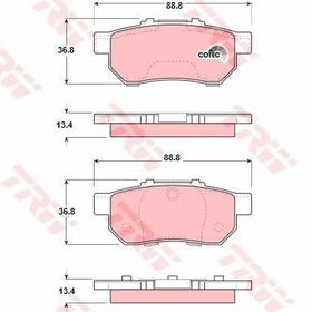 TRW GDB3113 Arka Fren Balatası