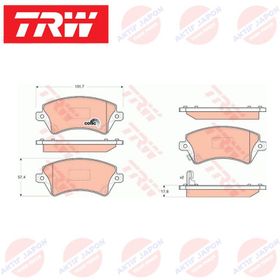 Trw GDB3288 Toyota Corolla Ön Fren Balatası