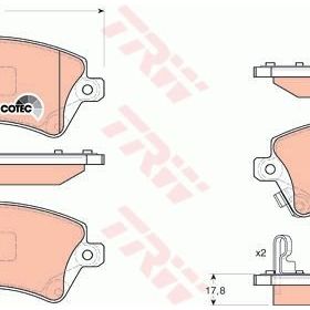 Trw GDB3288 Toyota Corolla Ön Fren Balatası