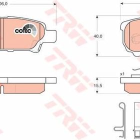 TRW GDB3341 Mitsubishi Arka Fren Balatası