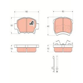 TRW GDB3341 Mitsubishi Arka Fren Balatası