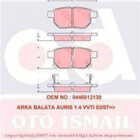 TRW GDB3454 Arka Fren Balatası