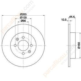 TRW-Lucas DF1030 Oto Arka Fren Diski